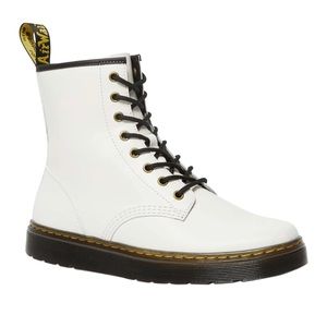Dr. Martins Zavala 8-Eyelet Combat Boot White Womens Size 7 New Without Tags